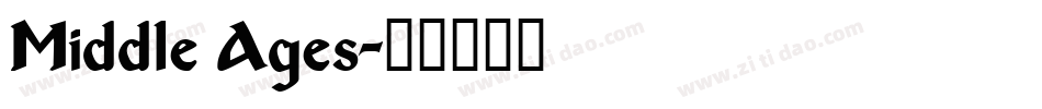 Middle Ages字体转换
